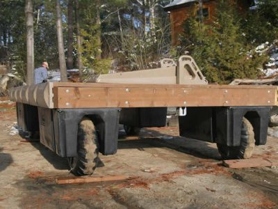 Wheel Float Dock out of Water